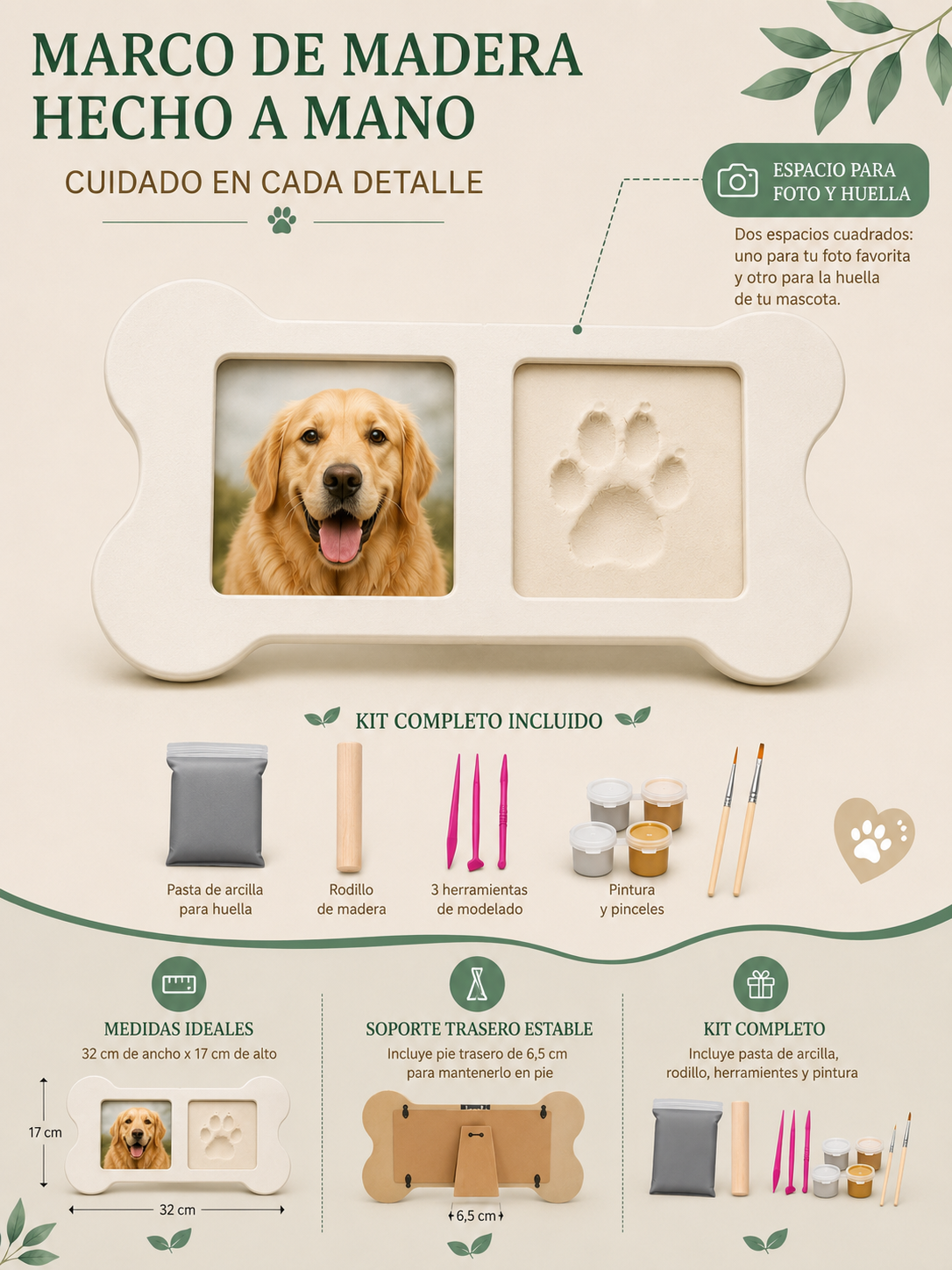 Marco con Huella | Recuerdo Personalizado